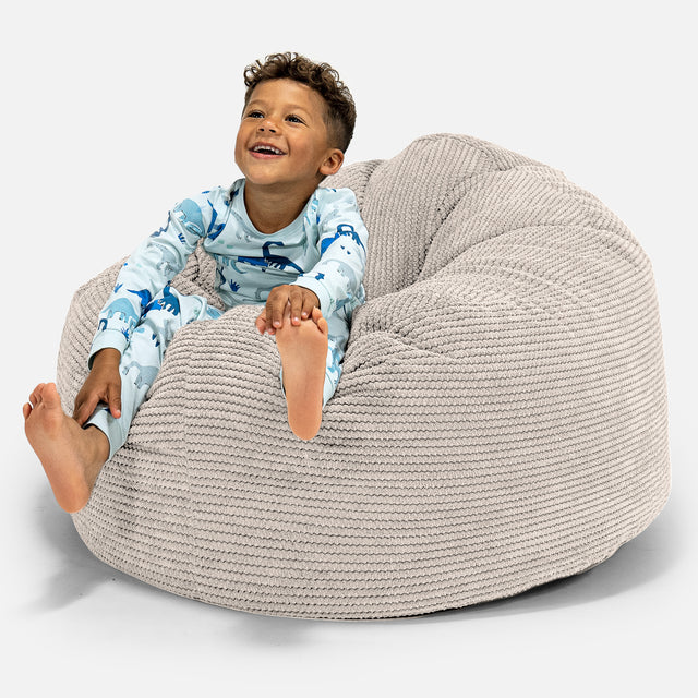 Kids' Giant Snuggle Bean Bag 3-8 yr - Pom Pom Ivory 01