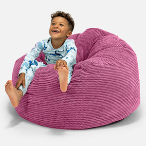 Kids Giant Snuggle Bean Bag 3-8 yr - Pom Pom Pink