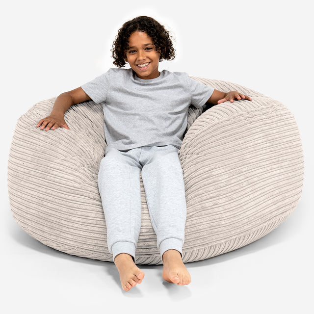 Ultra Comfy Kids' Super Sized Bean Bag 6-14 yr - Cord Ivory 01