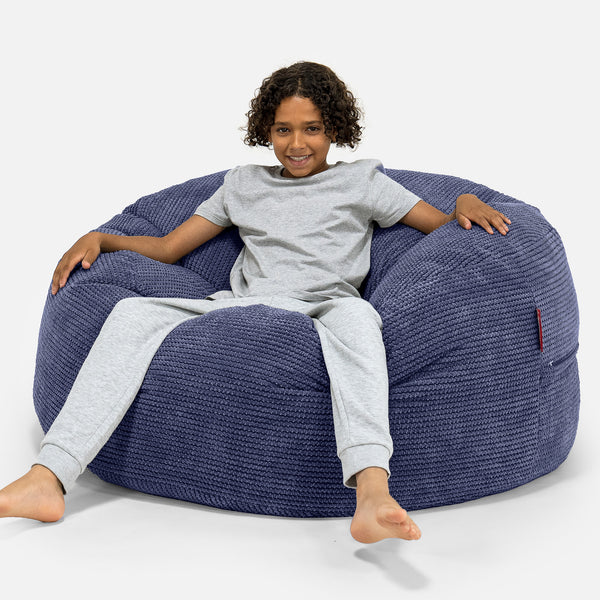Ultra Comfy Kids' Super Sized Bean Bag 6-14 yr - Pom Pom Purple 01