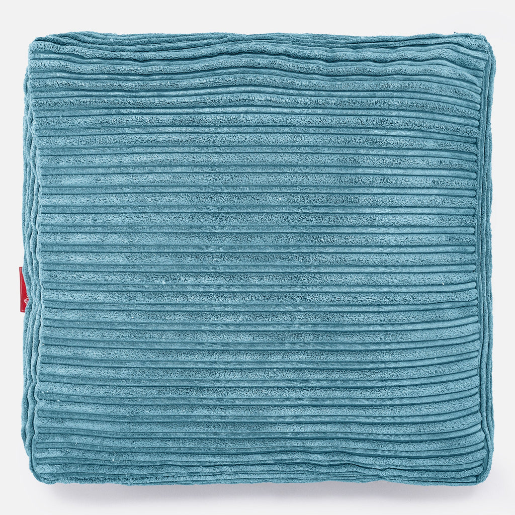 Large Floor Cushion - Cord Aegean Blue 03