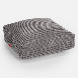 Large Floor Cushion - Cord Graphite Grey