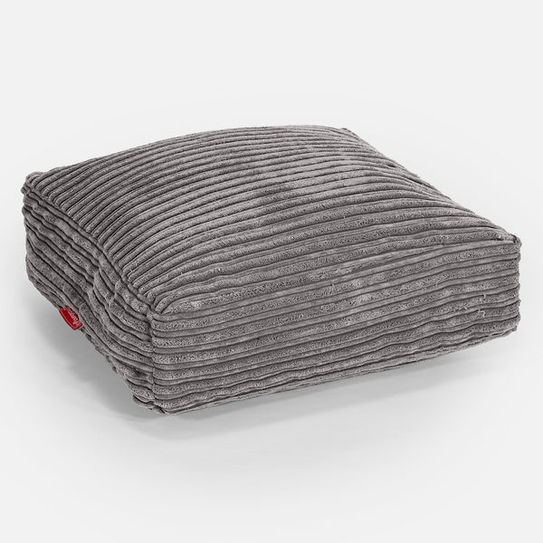 Large Floor Cushion - Cord Graphite Grey 01