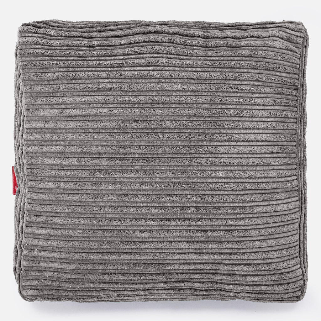 Large Floor Cushion - Cord Graphite Grey 03