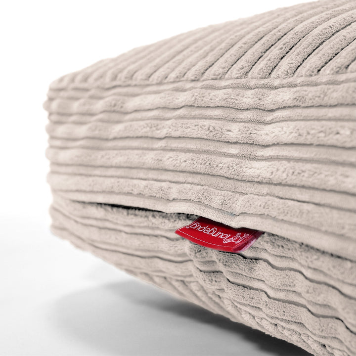 Large Floor Cushion - Cord Ivory 02