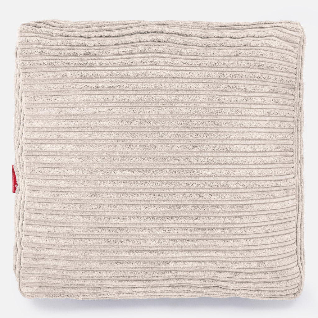 Large Floor Cushion - Cord Ivory 03