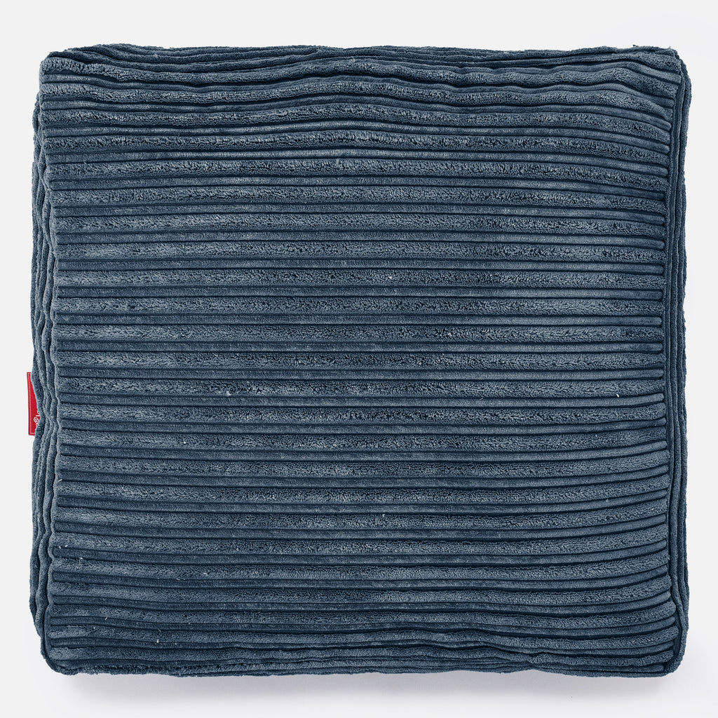 Large Floor Cushion - Cord Navy Blue 03