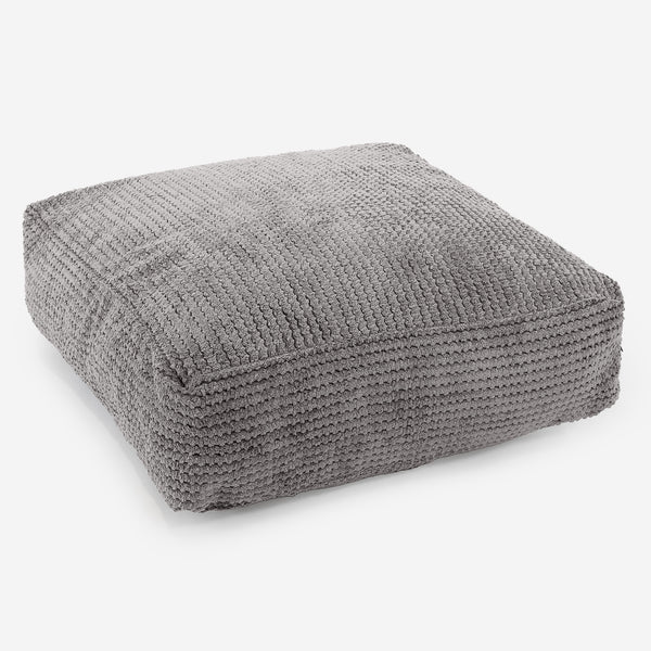 Large Floor Cushion - Pom Pom Charcoal Grey 01