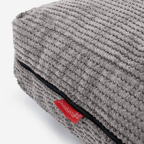 Large Floor Cushion - Pom Pom Charcoal Grey 02