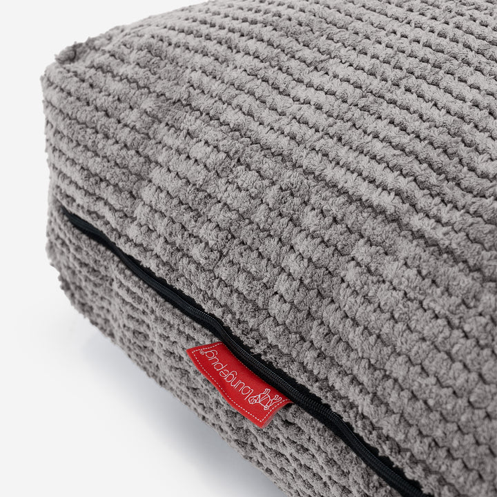 Large Floor Cushion - Pom Pom Charcoal Grey 02