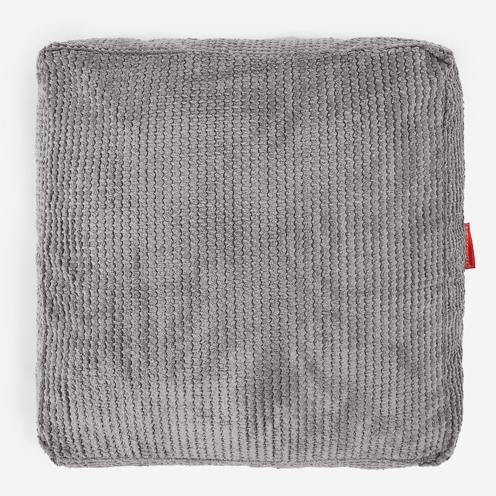 Large Floor Cushion - Pom Pom Charcoal Grey 03