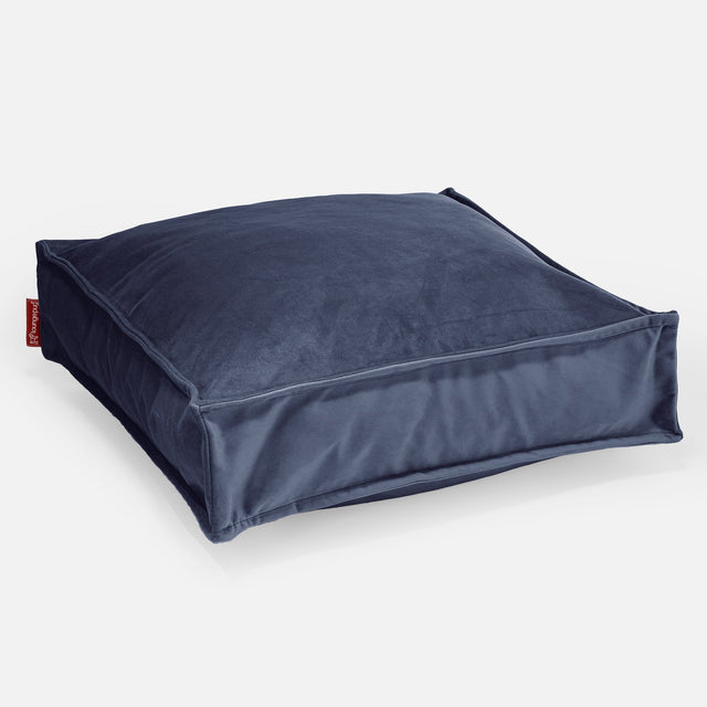 Large Floor Cushion - Velvet Midnight Blue 01