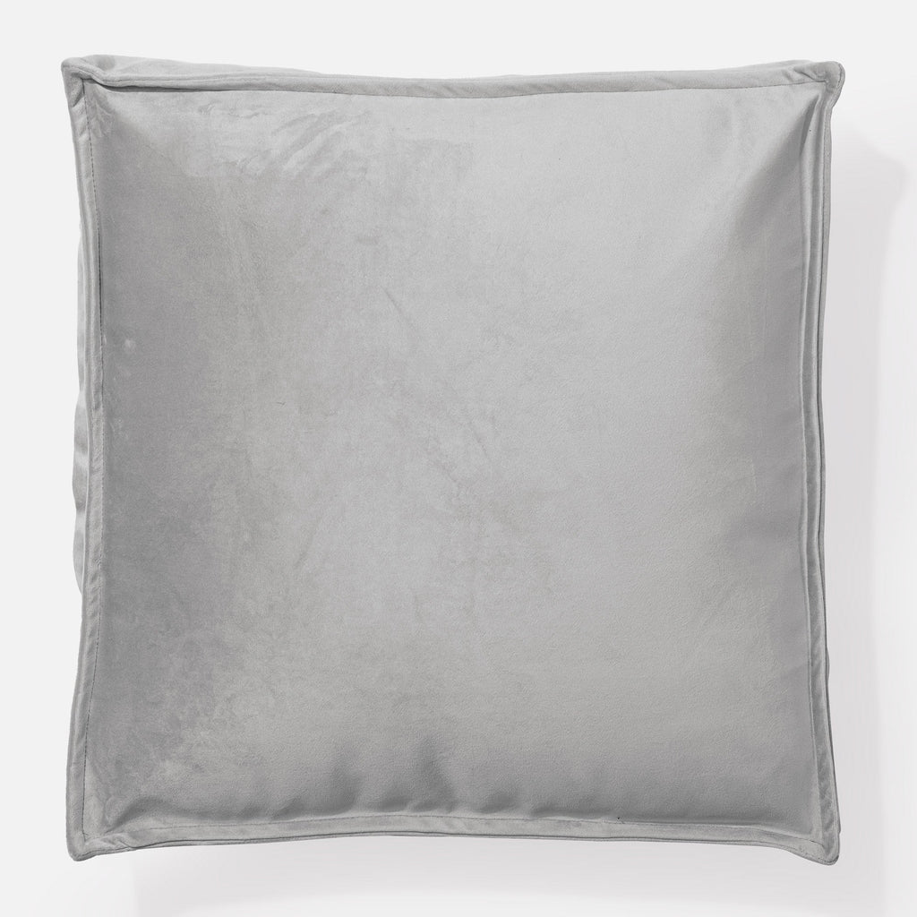 Large Floor Cushion - Velvet Silver 03