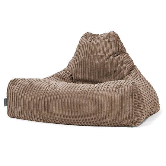 Lounger Beanbag - Cord Mocha Brown 01