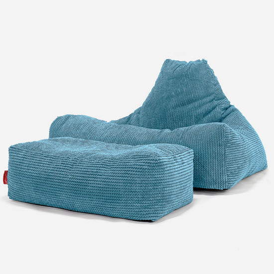 Lounger Beanbag - Pom Pom Aegean Blue 02