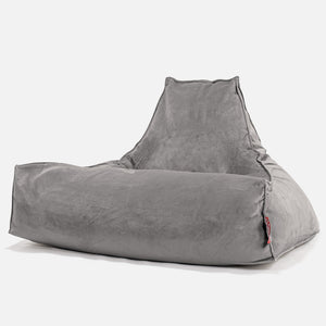 Lounger Beanbag - Velvet Silver