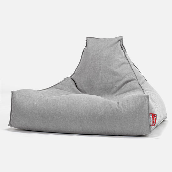 Lounger Beanbag - Canvas Pewter 01