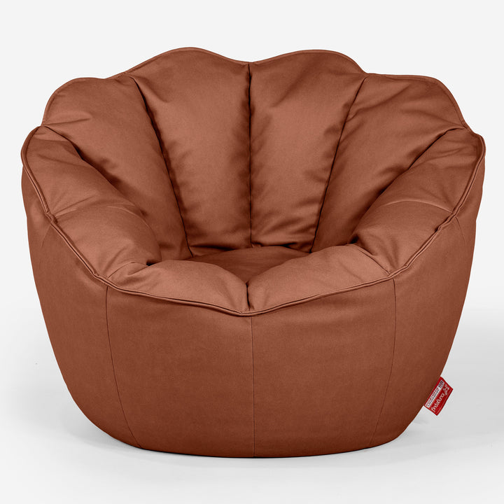 Natalia Sacco Bean Bag Chair - Vegan Leather Chestnut 01