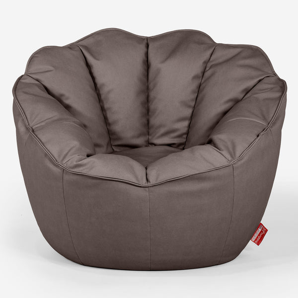 Natalia Sacco Bean Bag Chair - Vegan Leather Chocolate 01