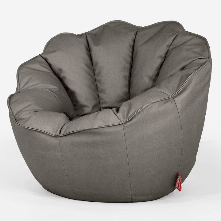 Natalia Sacco Bean Bag Chair - Vegan Leather Grey 02