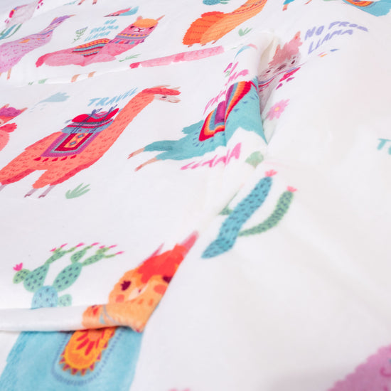 Oversized Hoodie Blanket Sweatshirt for Men or Women - Minky Llama 06