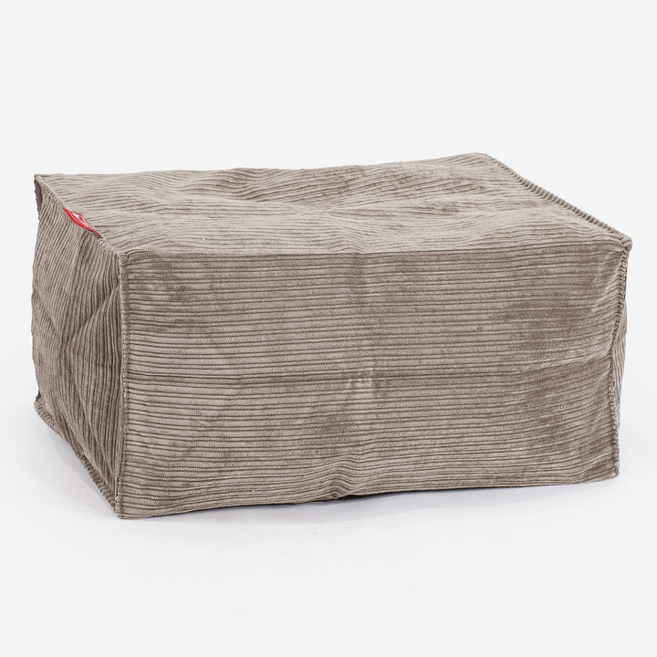 Small Footstool - Pinstripe Mink 01