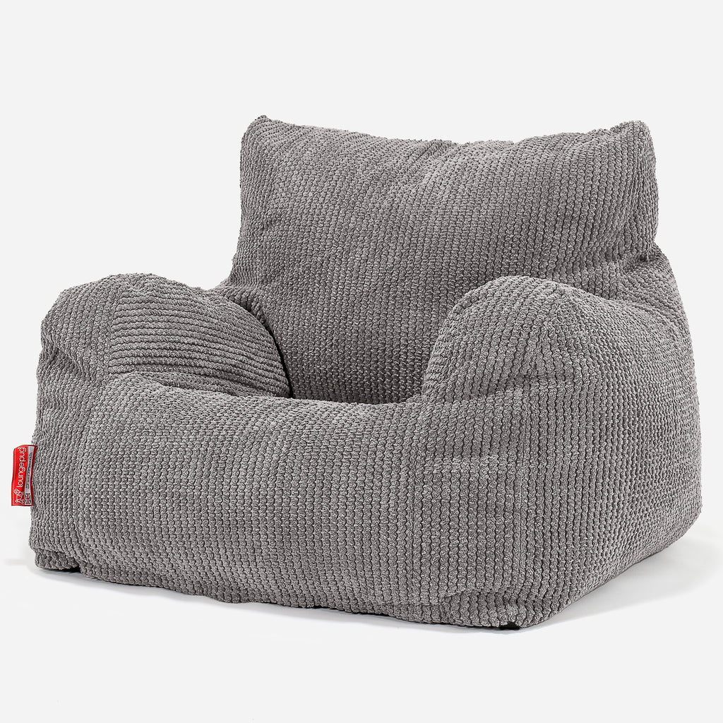 Bean Bag Armchair - Pom Pom Charcoal Grey 01