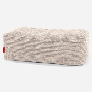 CloudSac 100 Memory Foam Footstool - Pom Pom Ivory