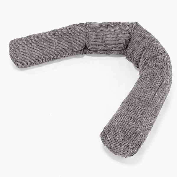 XXL Cuddle Cushion - Pom Pom Charcoal Grey 01