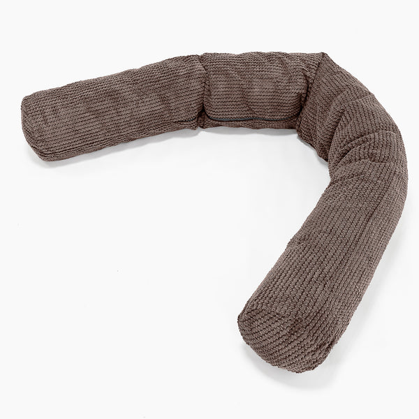 XXL Cuddle Cushion - Pom Pom Chocolate Brown 01