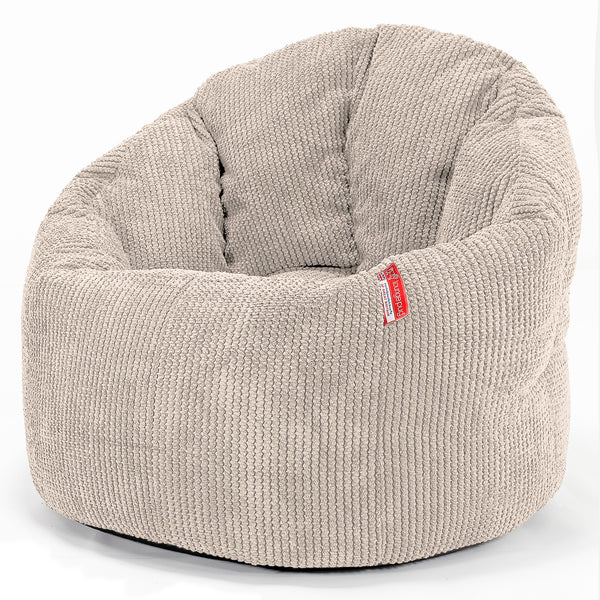 Cuddle Up Beanbag Chair - Pom Pom Ivory 01