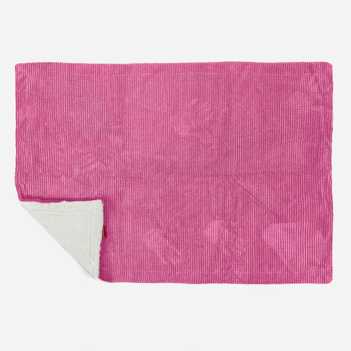 Sherpa Throw / Blanket - Pom Pom Pink 03