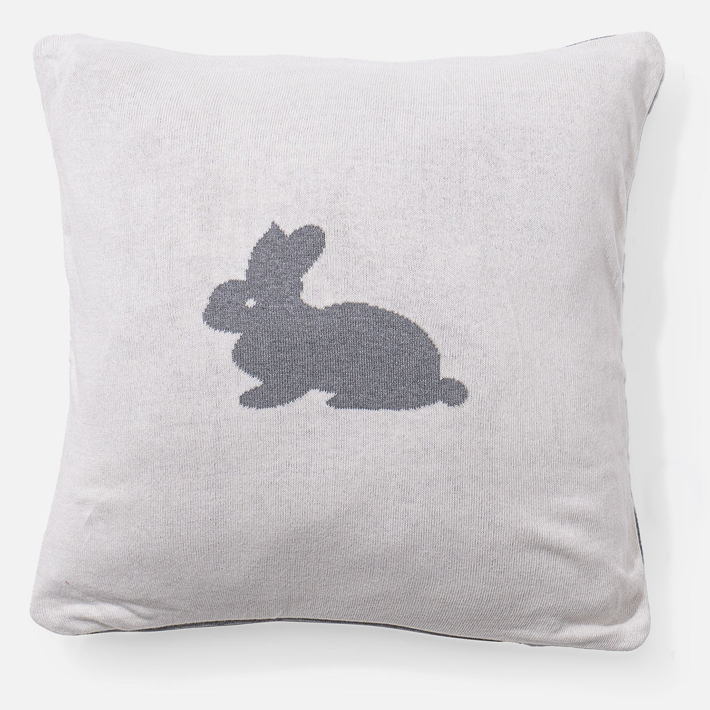 Scatter Cushion 45 x 45cm - 100% Cotton Rabbit 02