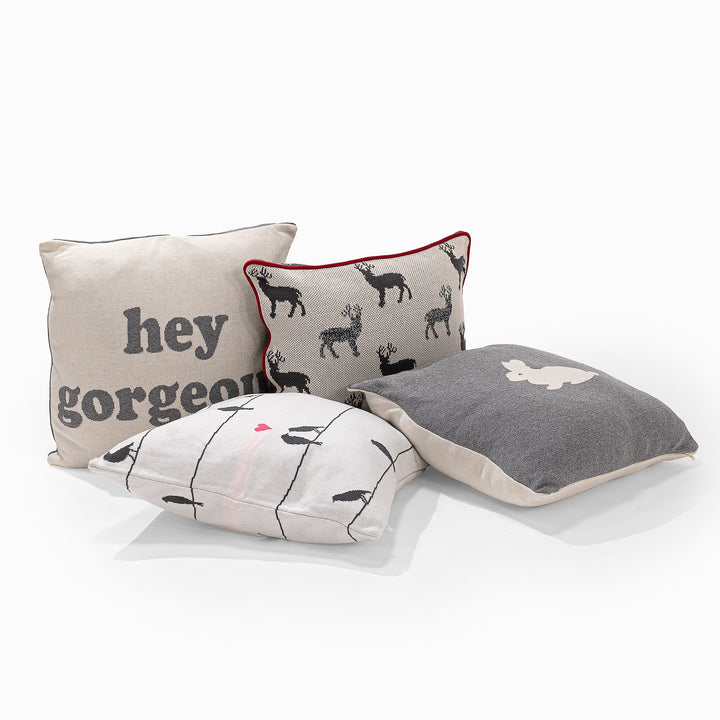 Scatter Cushion 45 x 45cm - 100% Cotton Rabbit 05