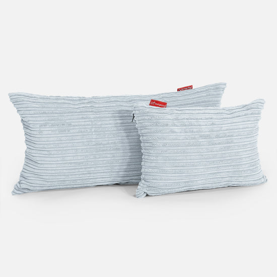Rectangular Scatter Cushion 35 x 50cm - Cord Baby Blue 03