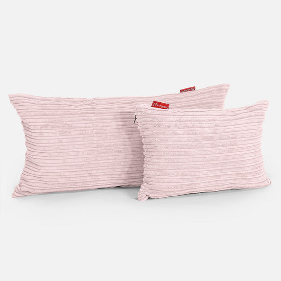Rectangular Scatter Cushion 35 x 50cm - Cord Blush Pink 03