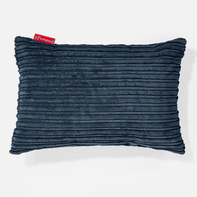 Rectangular Scatter Cushion 35 x 50cm - Cord Navy Blue 01