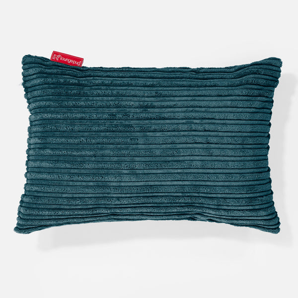 Rectangular Scatter Cushion 35 x 50cm - Cord Teal Blue 01