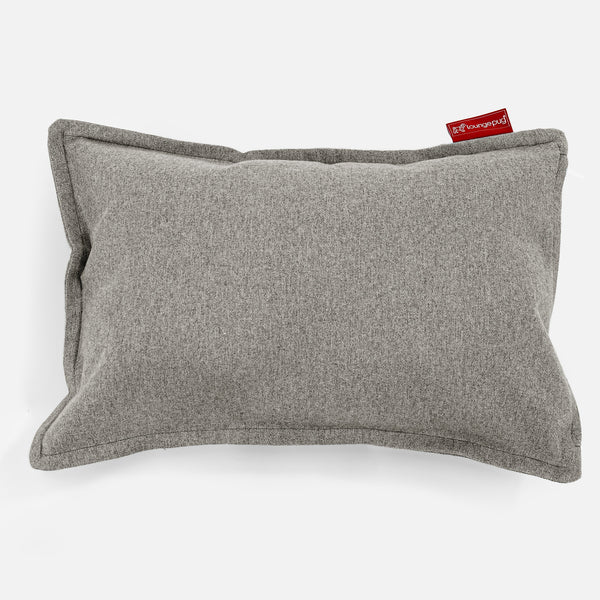 Rectangular Scatter Cushion 35 x 50cm - Interalli Wool Silver 01