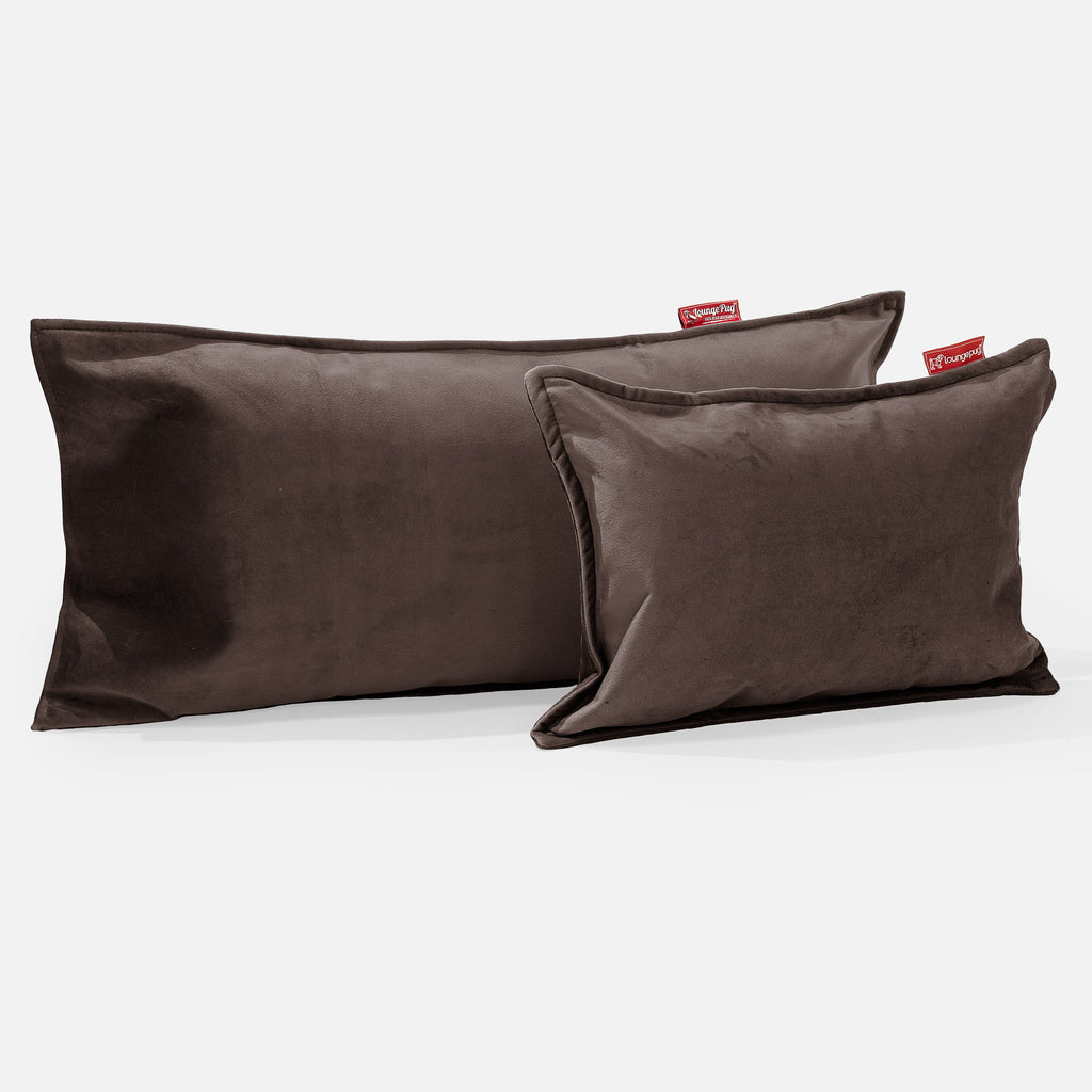Rectangular Scatter Cushion 35 x 50cm - Velvet Espresso 03