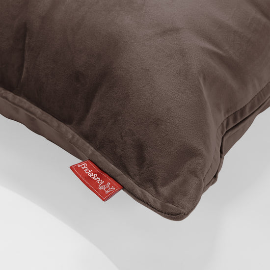 Rectangular Scatter Cushion 35 x 50cm - Velvet Espresso 02