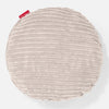 Round Scatter Cushion 50cm - Cord Ivory 01