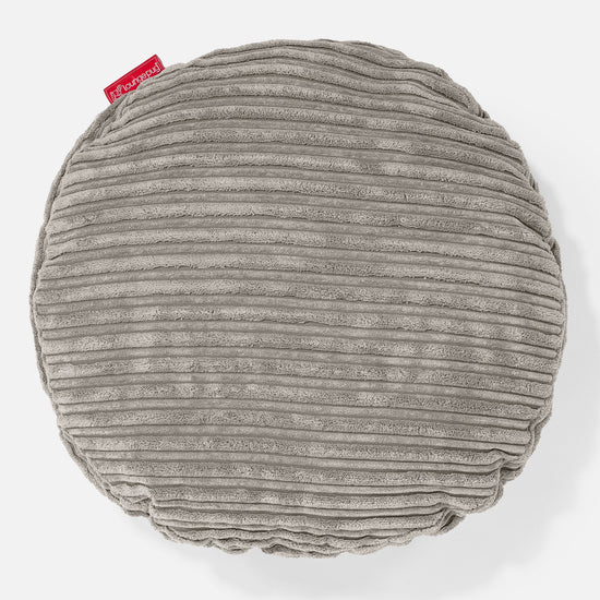 Round Scatter Cushion 50cm - Cord Mink 01