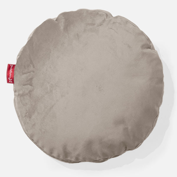Round Scatter Cushion 50cm - Velvet Mink 01