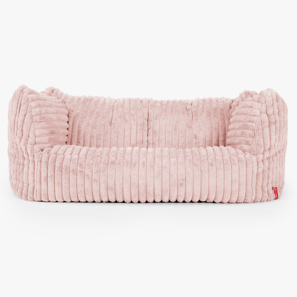 Ruben Bean Bag Sofa - Ultra Plush Cord Dusty Pink 01