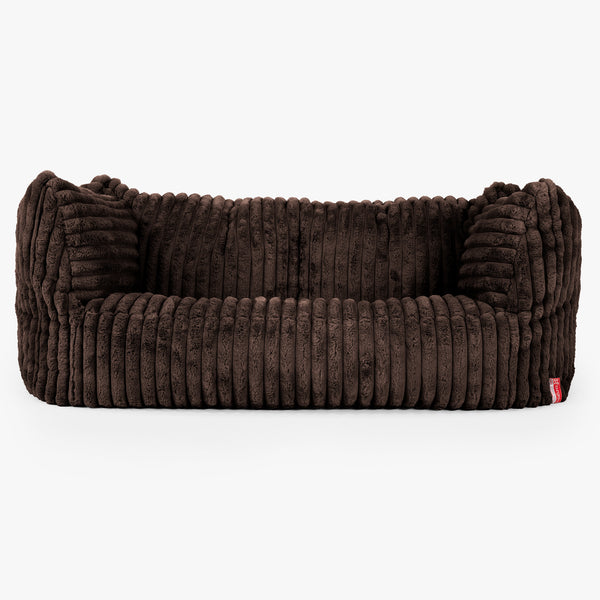 Ruben Bean Bag Sofa - Ultra Plush Cord Sable 01