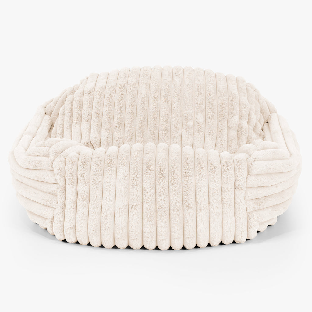 Sabine Bean Bag Armchair - Ultra Plush Cord Cream 01