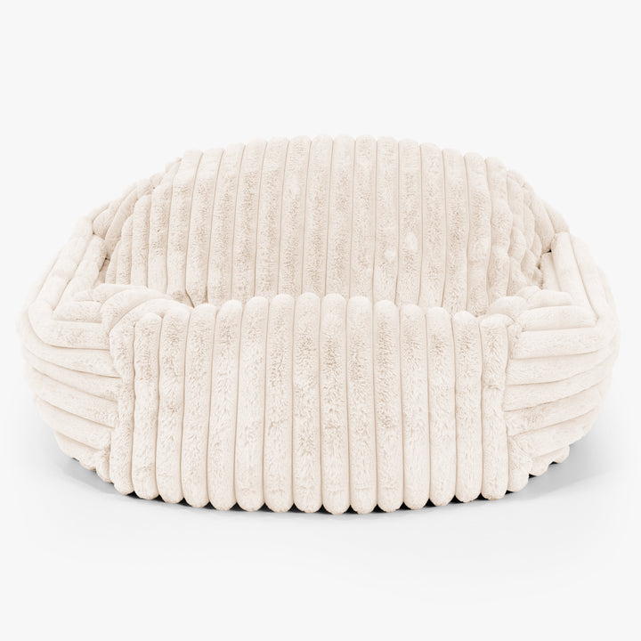 Sabine Bean Bag Armchair - Ultra Plush Cord Cream 01