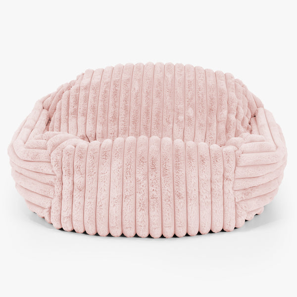Sabine Bean Bag Armchair - Ultra Plush Cord Dusty Pink 01