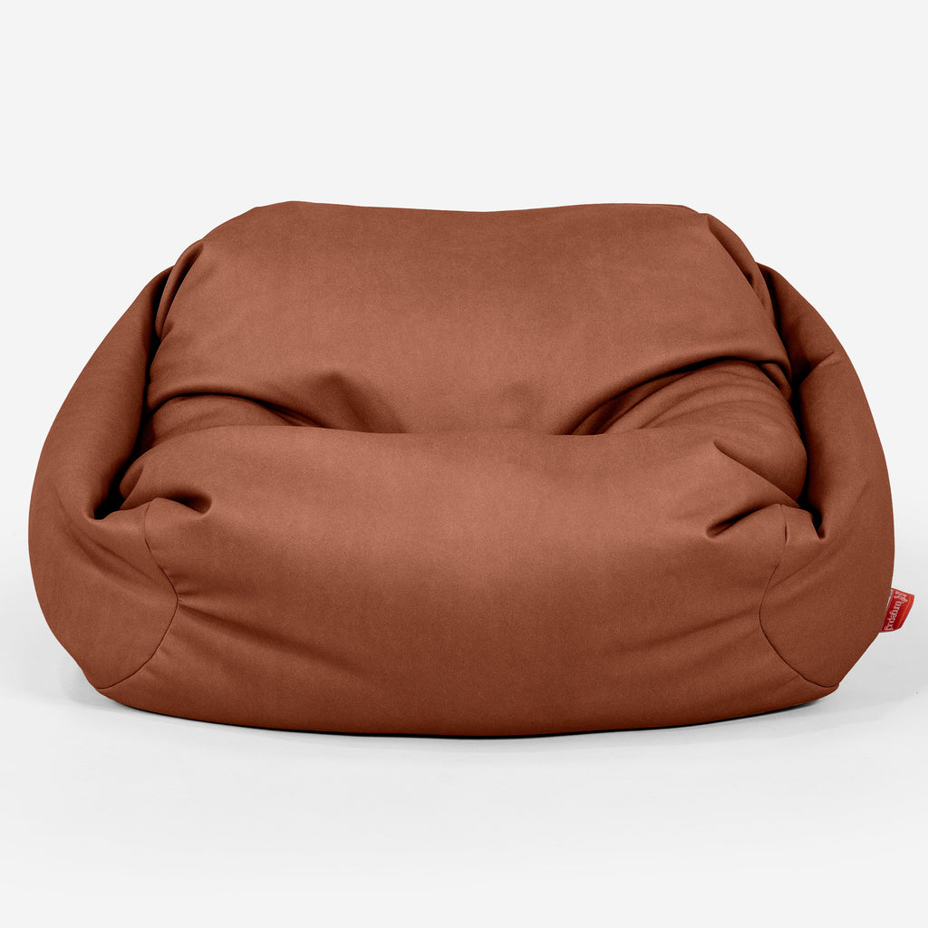 Sabine Bean Bag Armchair - Vegan Leather Chestnut 02